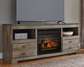 Orleans Furniture - Ashley Furniture - Trinell 63" TV Stand with Electric Fireplace - 63" TV Stand with Electric Fireplace / Brown - W446W9